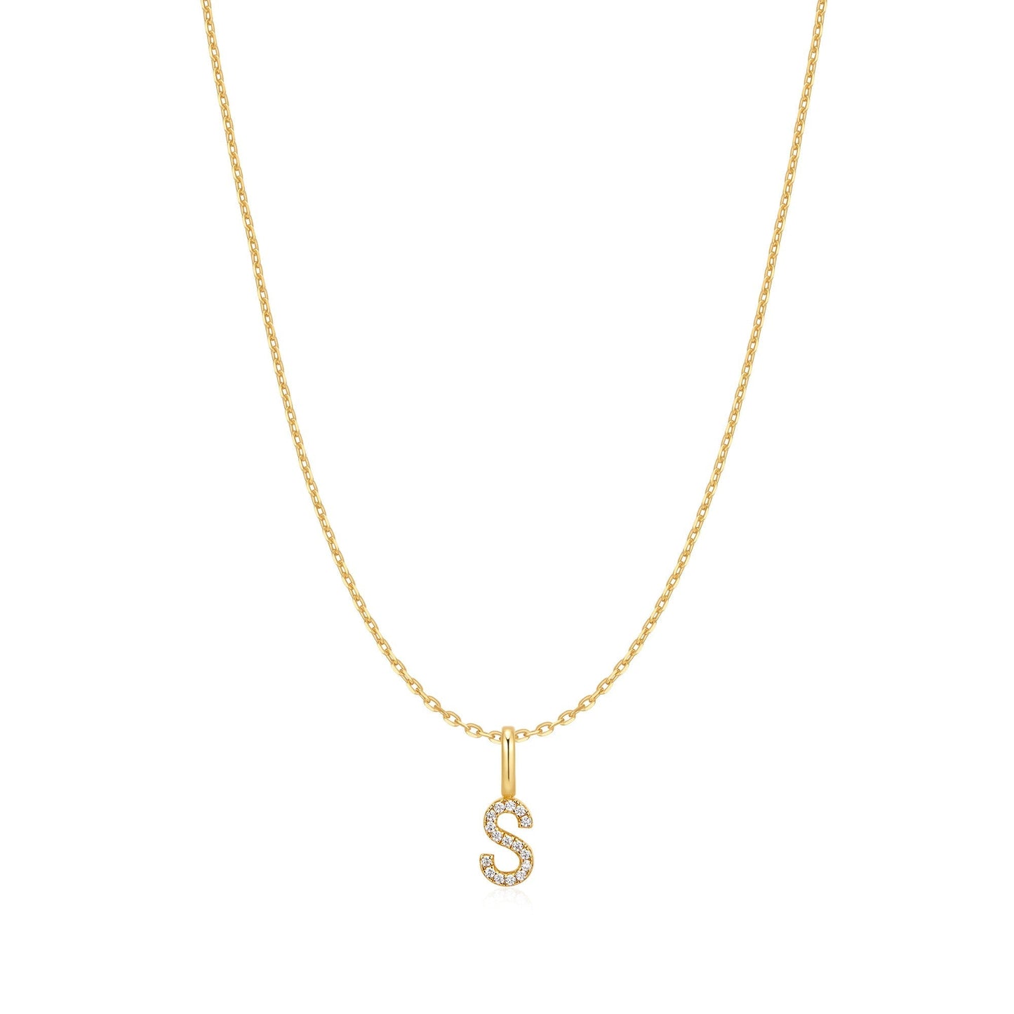 Ania Haie Gold Letter S Initial Necklace