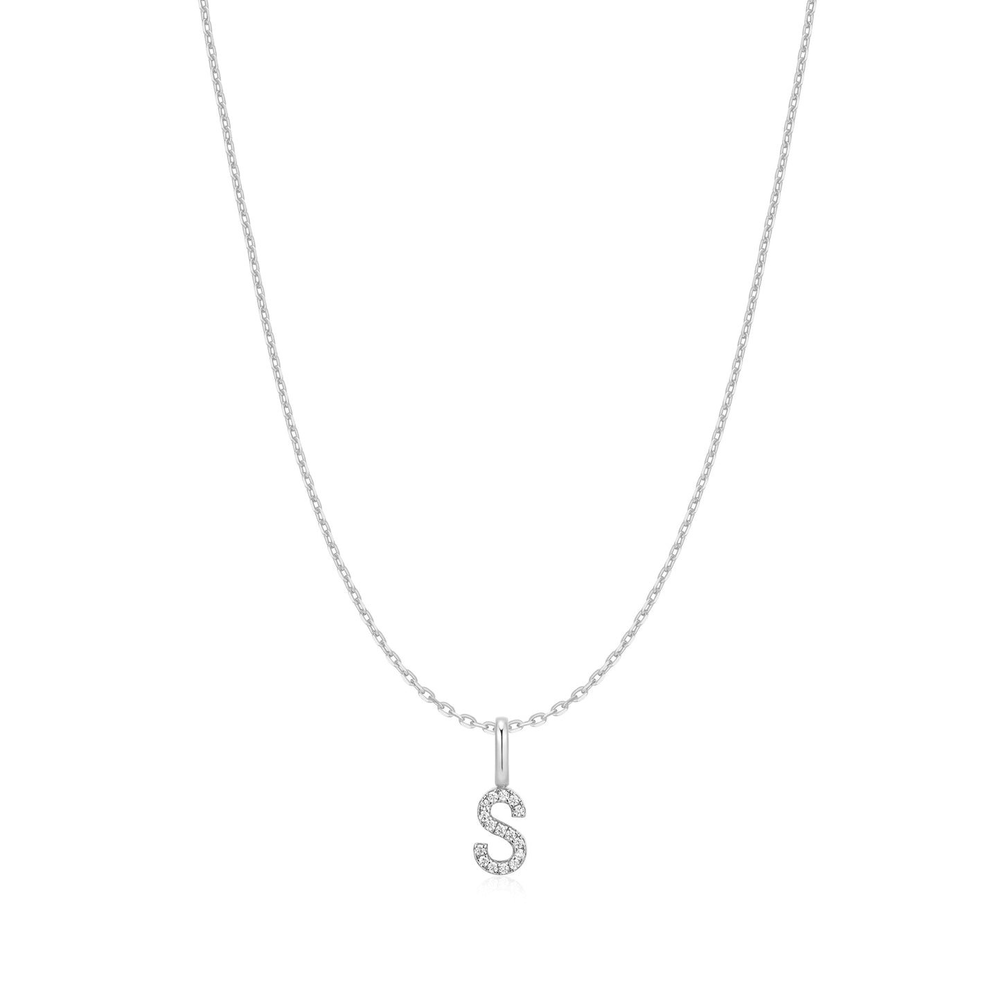 Ania Haie Silver Letter S Initial Necklace