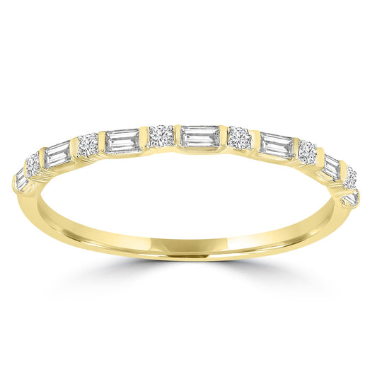 Ring with 0.15ct Diamond in 9K Yellow Gold