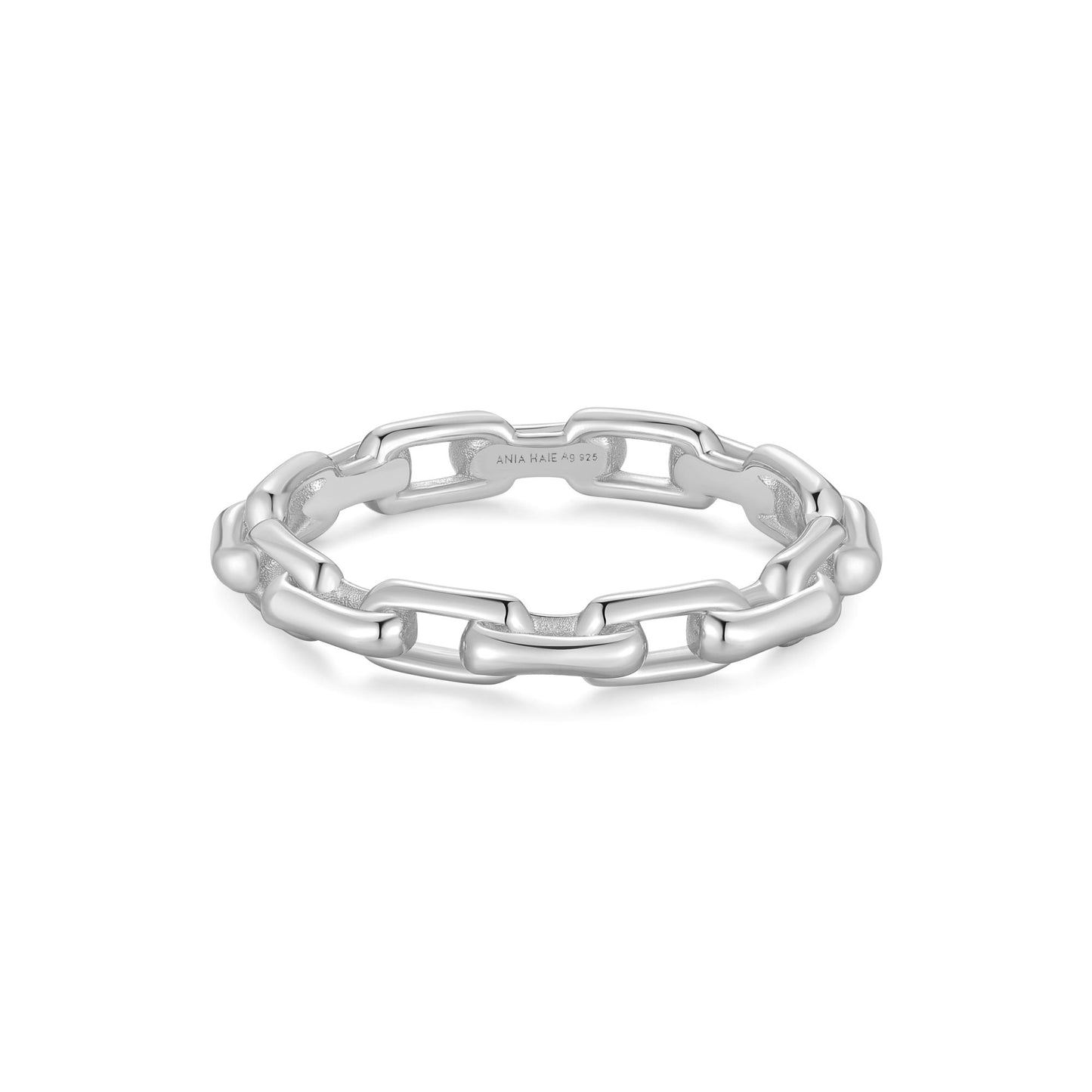 Ania Haie Silver Paper Clip Link Ring