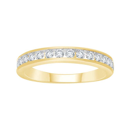 0.50ct Diamond Channel Set Band in 9K Yellow Gold