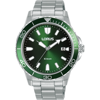 Lorus RXH49KX-9 Silver/Green