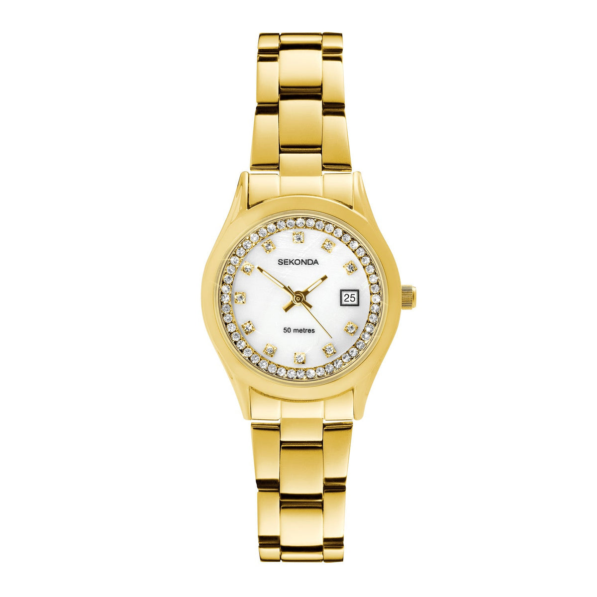 Sekonda Womens Catherine Mop Dial Iron Plated Bracelet 27mm Watch