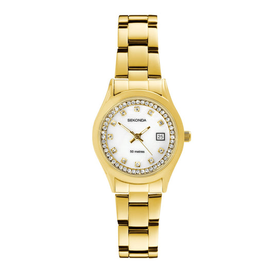 Sekonda Womens Catherine Mop Dial Iron Plated Bracelet 27mm Watch