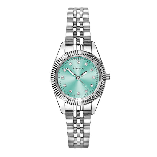 Sekonda Womens Francis Blue Dial Stainless Steel Bracelet 26mm Watch