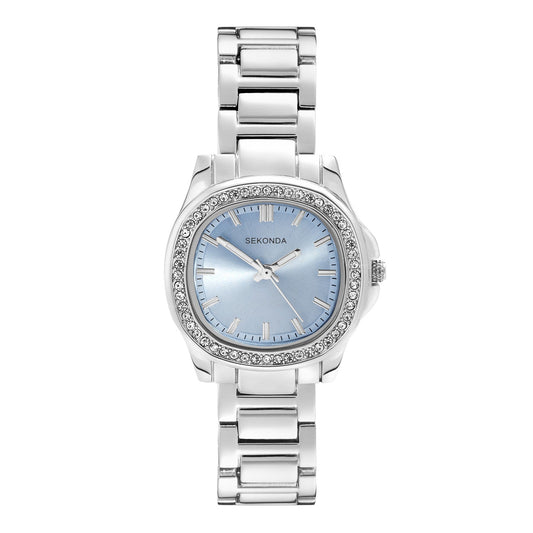 Sekonda Womens Octaire Blue Dial Stainless Steel Bracelet 30mm Watch