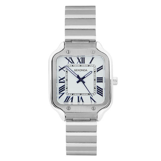 Sekonda Rene White Dial 29mm Womens Watch Silver