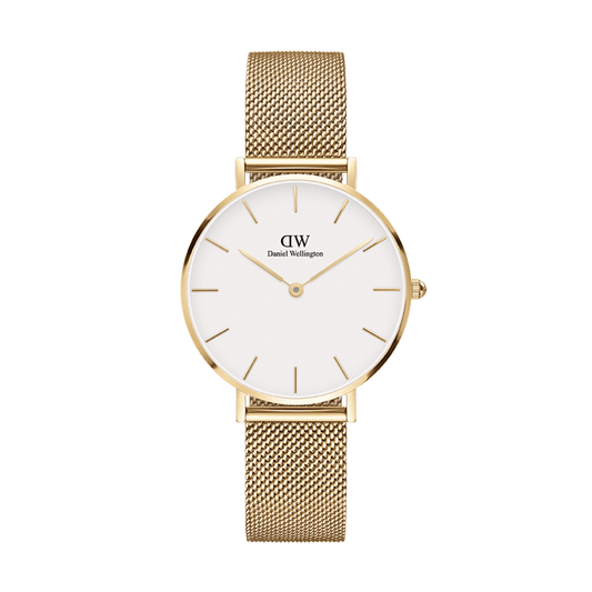 Daniel Wellington Petite 36 Evergold Gold & White Watch