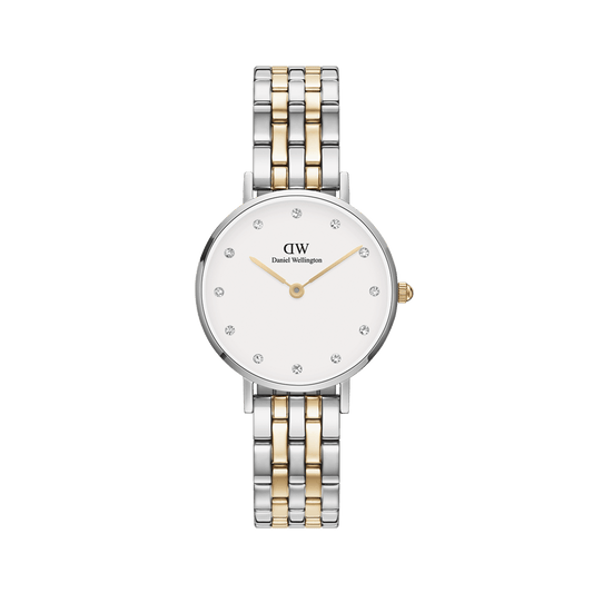 Daniel Wellington Petite Lumine 28 5-Link Gold & Silver White Watch