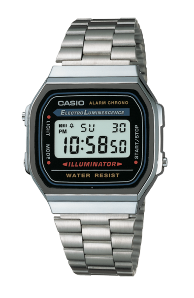 Casio A-168WA-1 Black/Silver