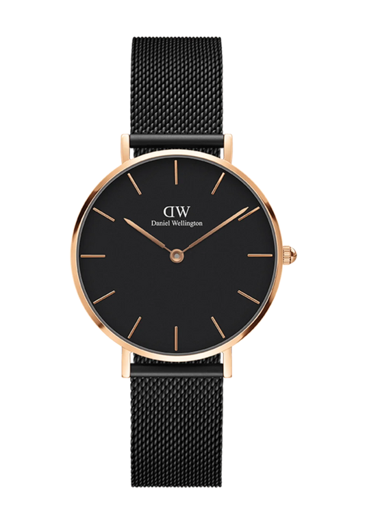 Daniel Wellington Petite Ashfield 32mm Rose Gold Black DW00100201 Watch