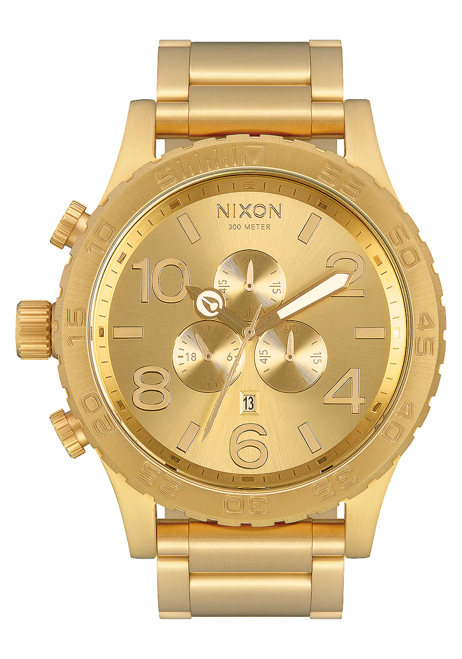 Nixon Mens 51-30 Chronograph Watch All Gold