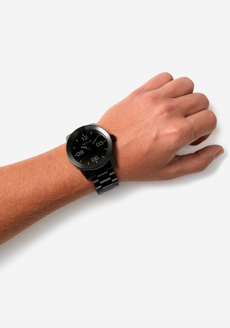Nixon Mens Corporal Stainless Steel Watch All Black