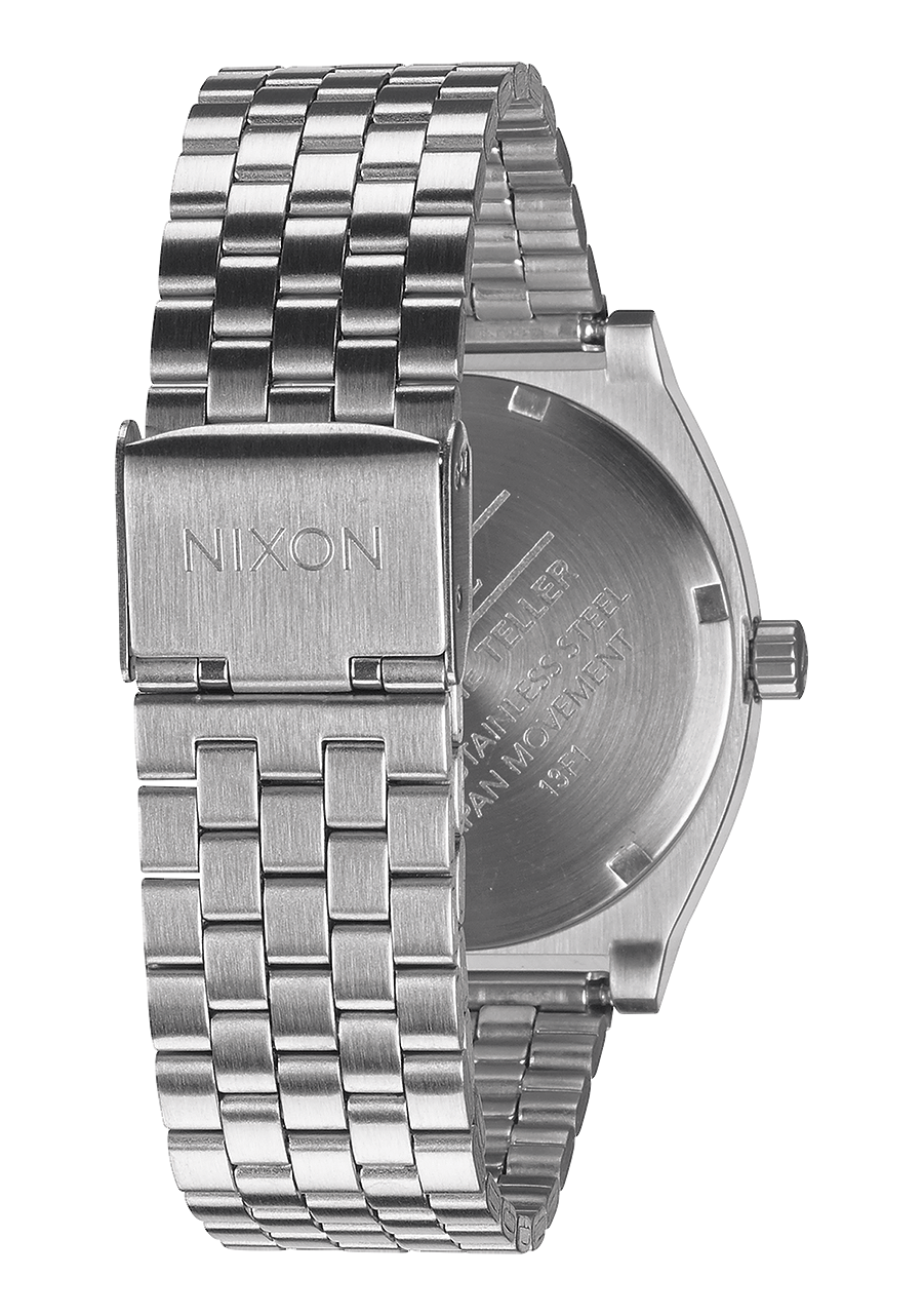 Nixon Mens Time Teller Watch Black/Silver