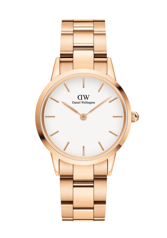 Daniel Wellington Iconic Link 32mm Rose Gold White DW00100211 Watch