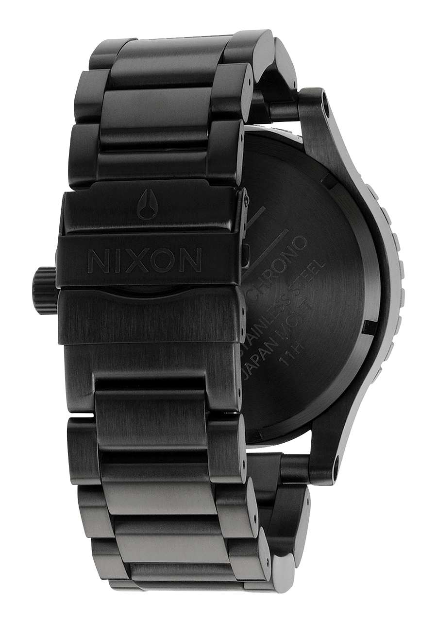 Nixon Mens 51-30 Chronograph Watch Black/Rose Gold