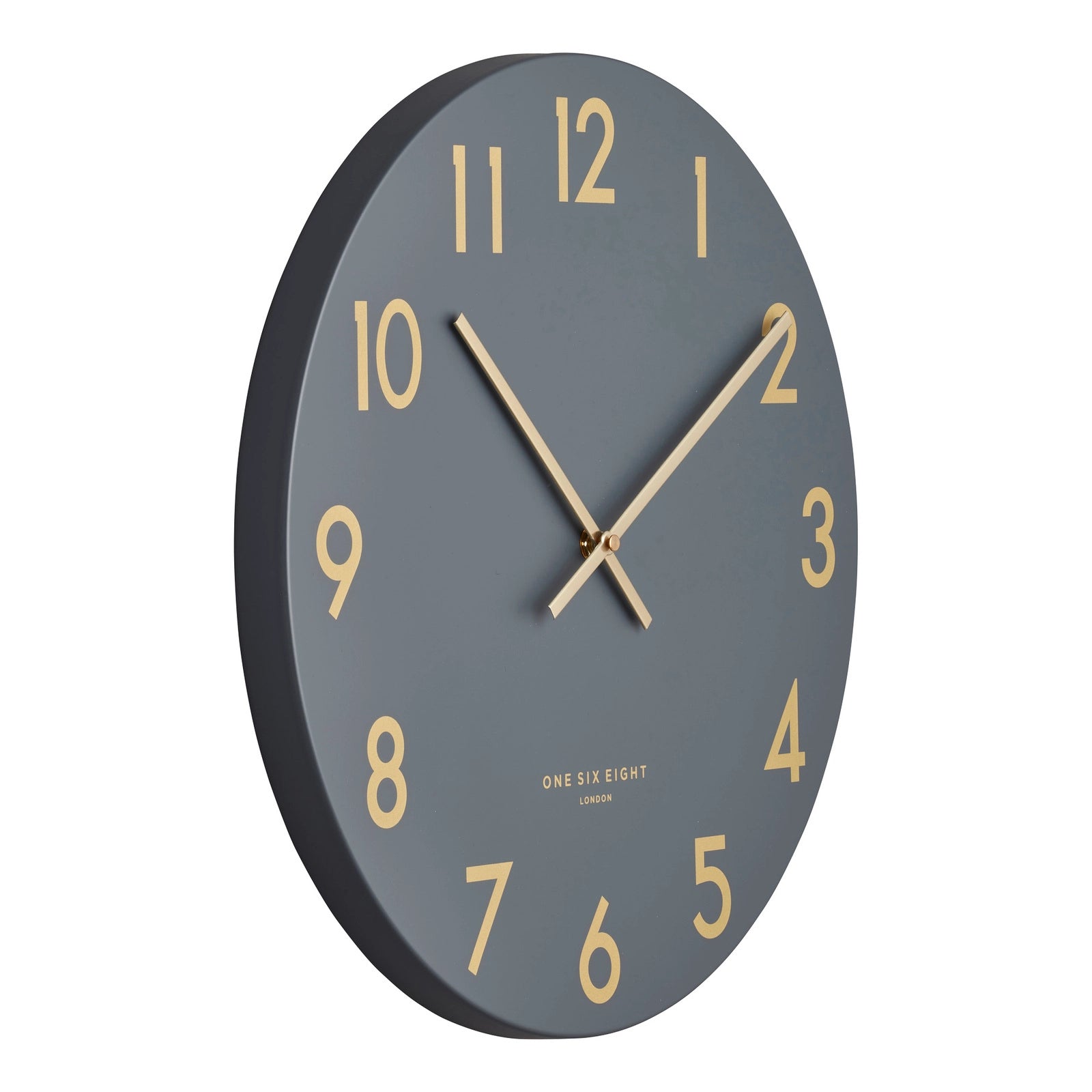One Six Eight London Jones 30cm Charcoal Silent Wall Clock
