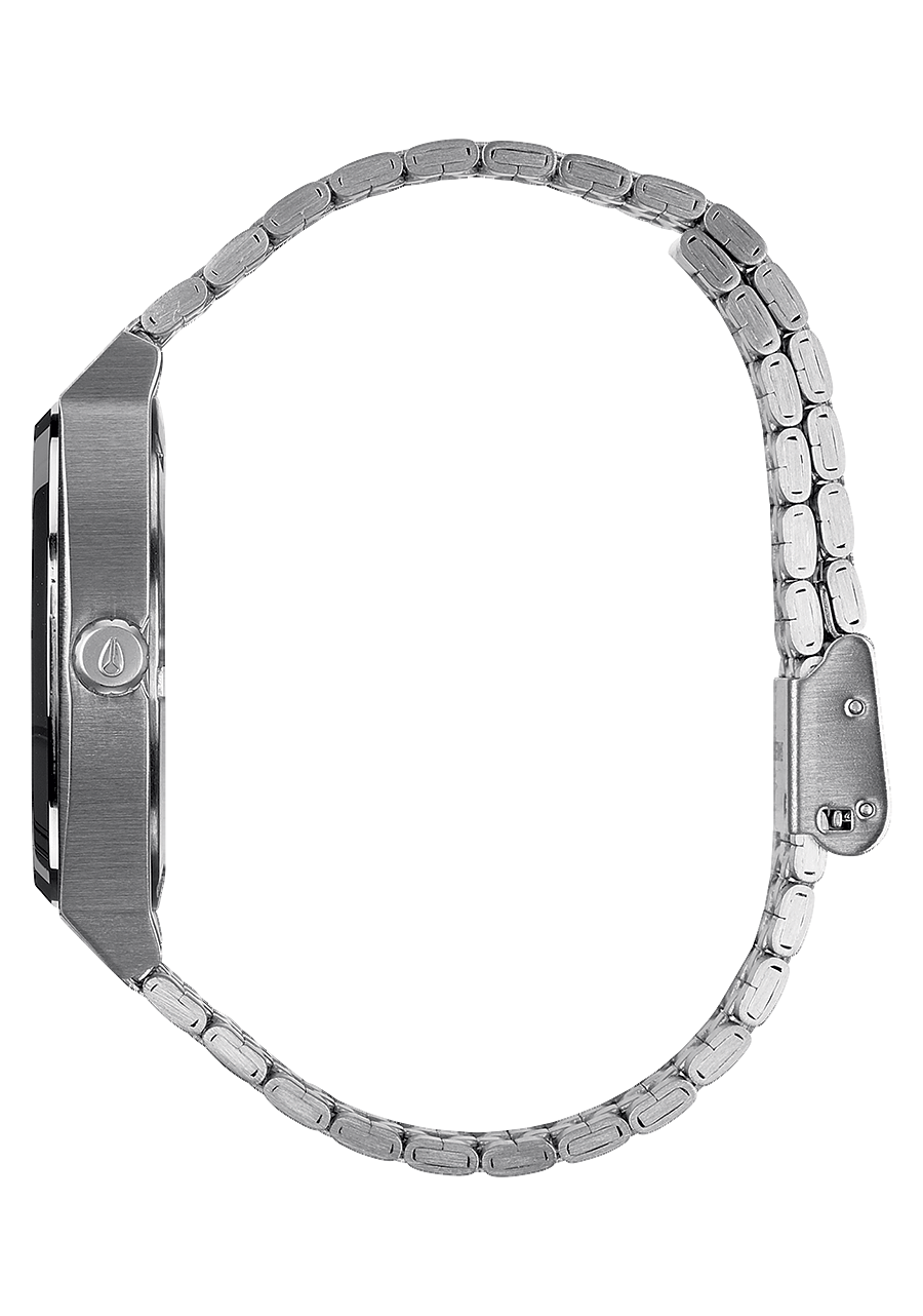 Nixon Mens Time Teller Watch Black/Silver