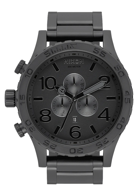 Nixon Mens 51-30 Chronograph Watch Matte Black/Black