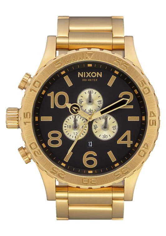 Nixon Mens 51-30 Chronograph Watch Black / Gold