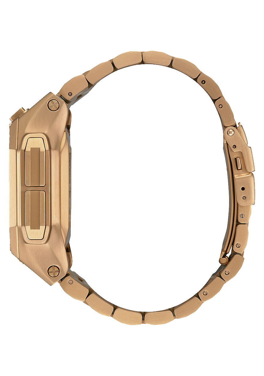 Nixon Mens Regulus Stainless Steel Digital Watch All Gold