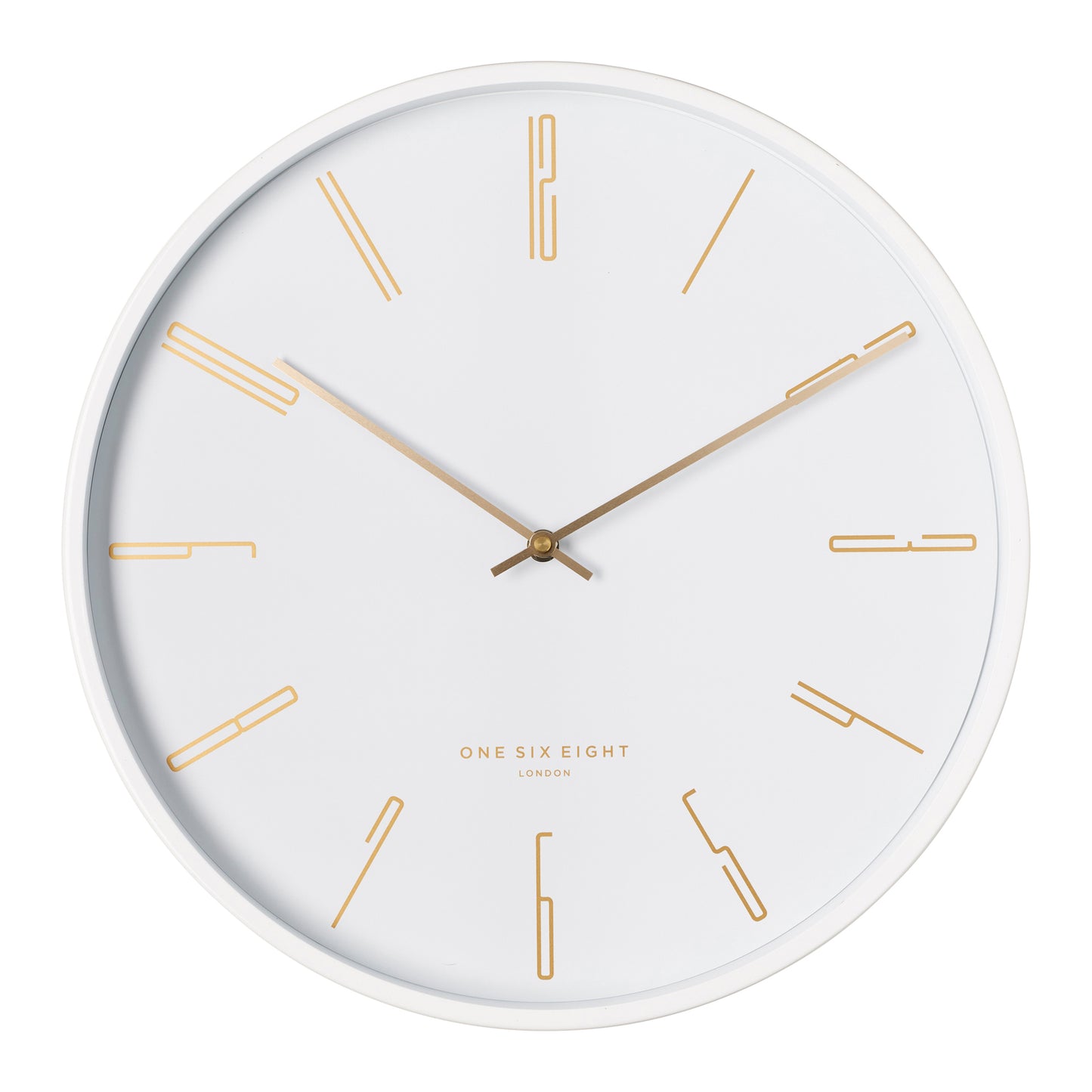 One Six Eight London Maya 30cm White Silent Wall Clock