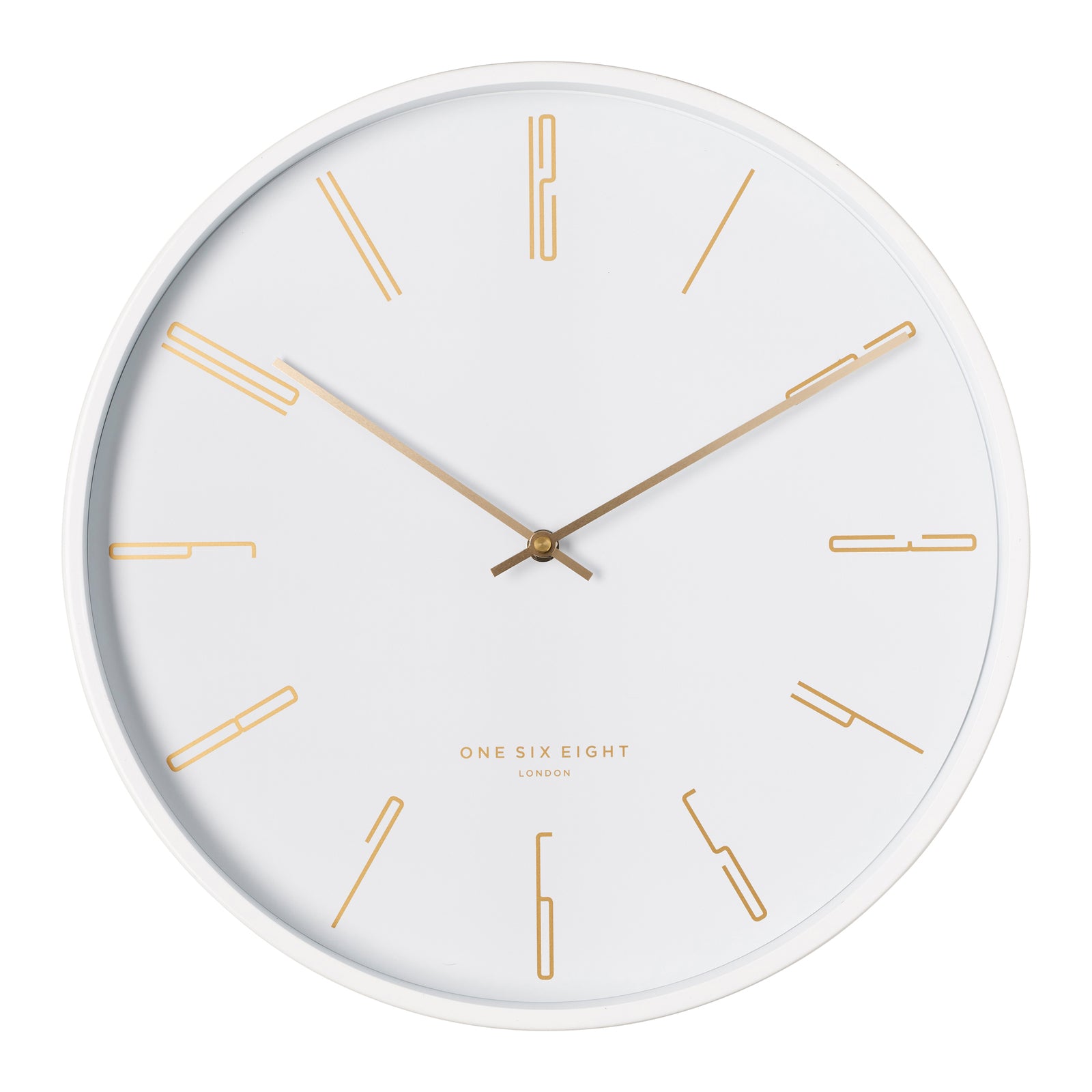 One Six Eight London Maya 30cm White Silent Wall Clock
