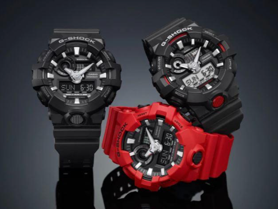 G-Shock GA-700-1B Black/Silver