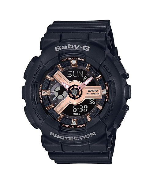 Baby-G BA-110RG-1A Black/Rose Gold