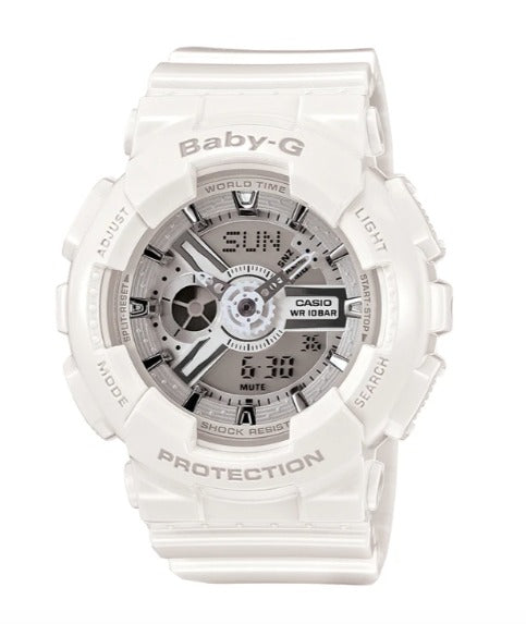 Baby-G BA-110-7A3 White/Silver