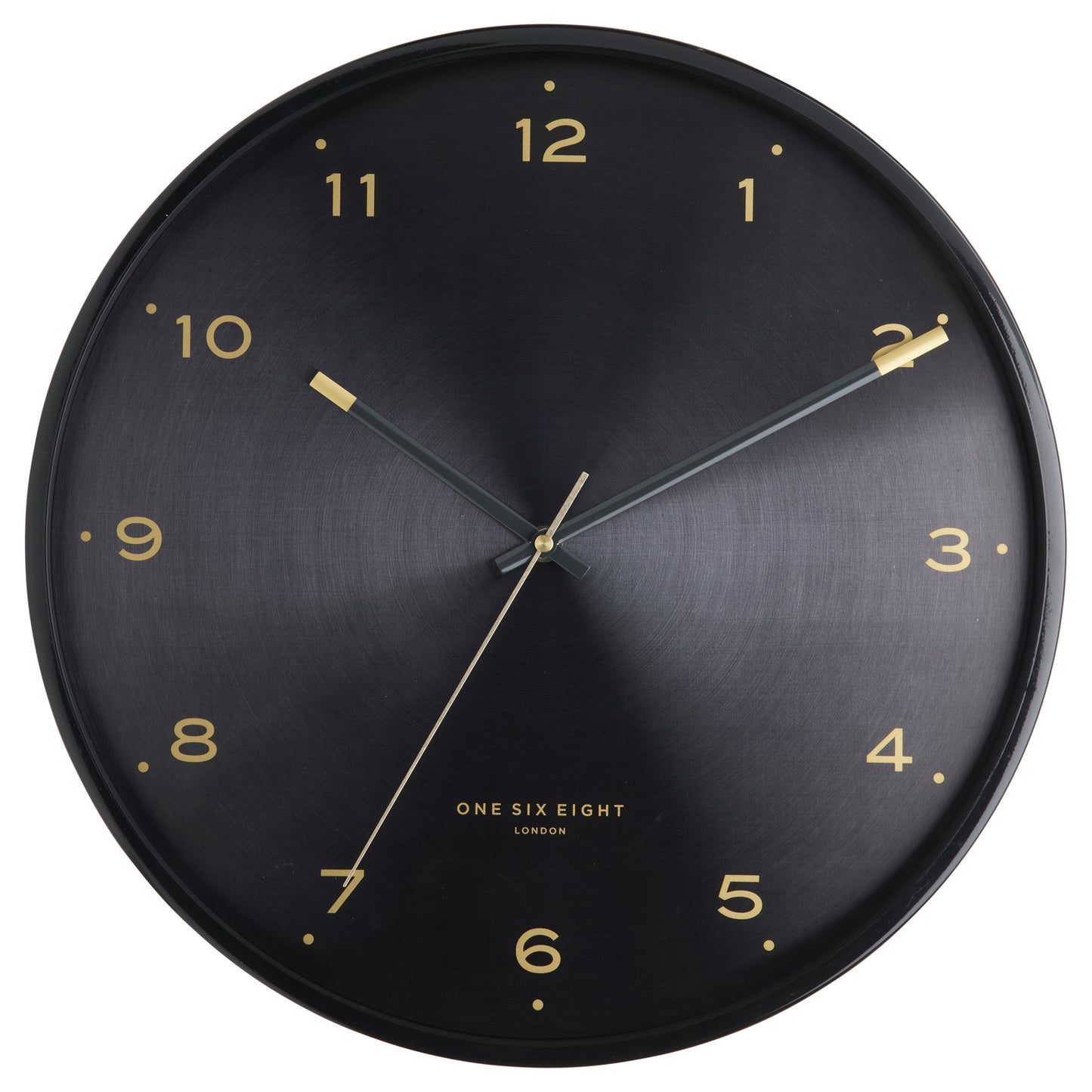One Six Eight London Elsa 40cm Black Silent Wall Clock