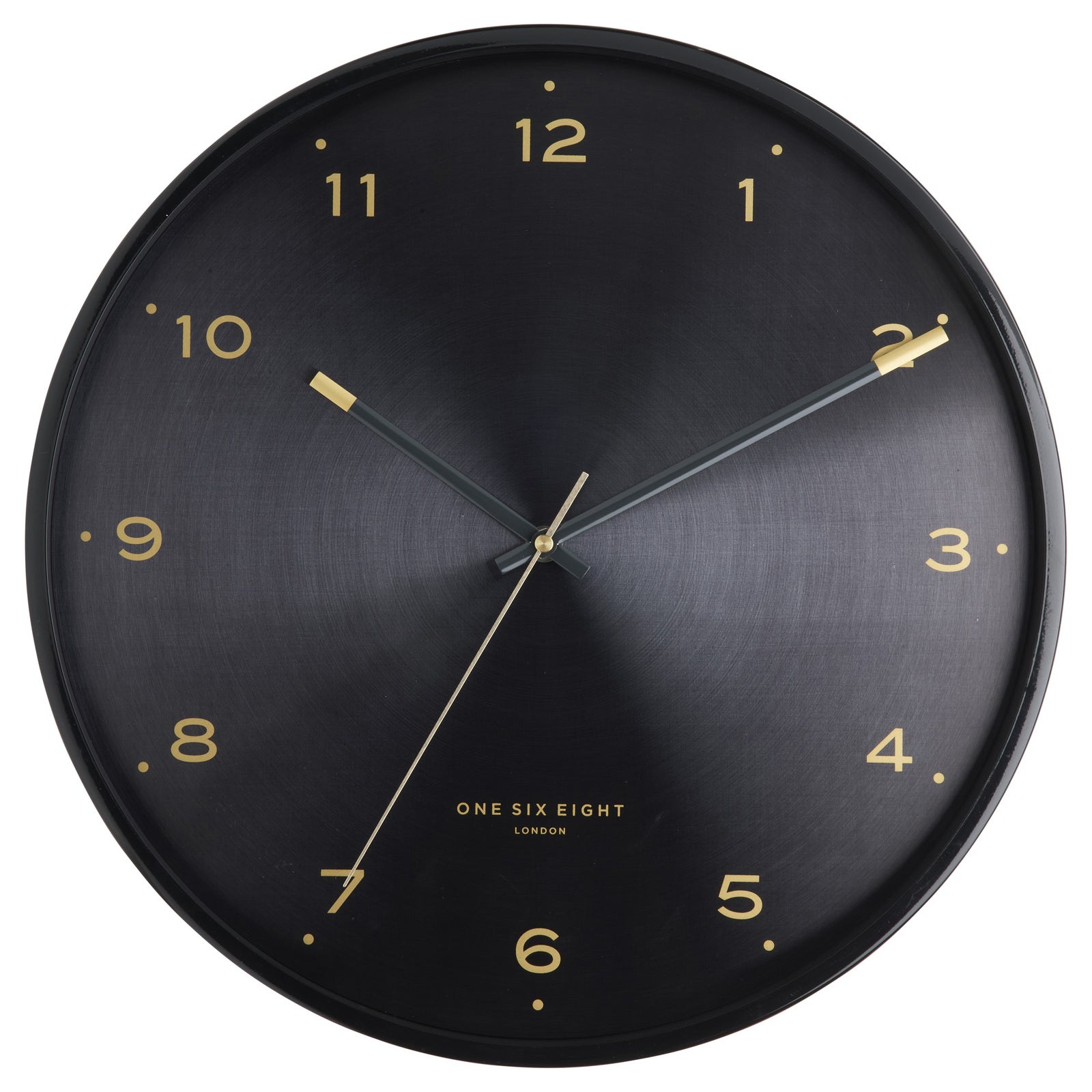 One Six Eight London Elsa 40cm Black Silent Wall Clock