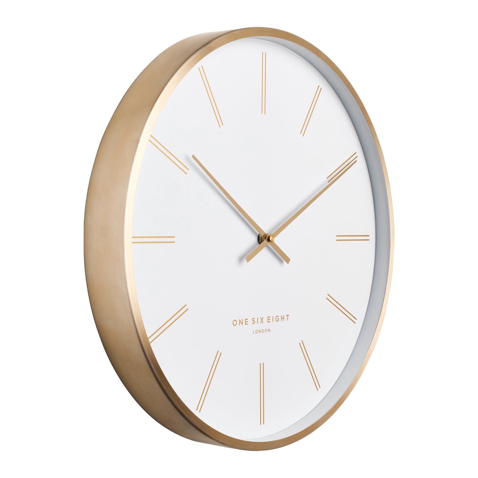 One Six Eight London Otto 40cm White Silent Wall Clock