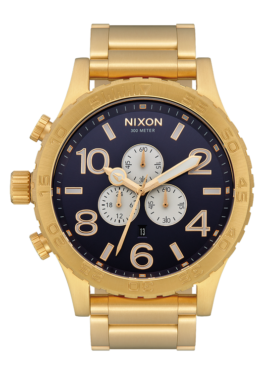 Nixon Mens 51-30 Chronograph Watch Gold / Indigo