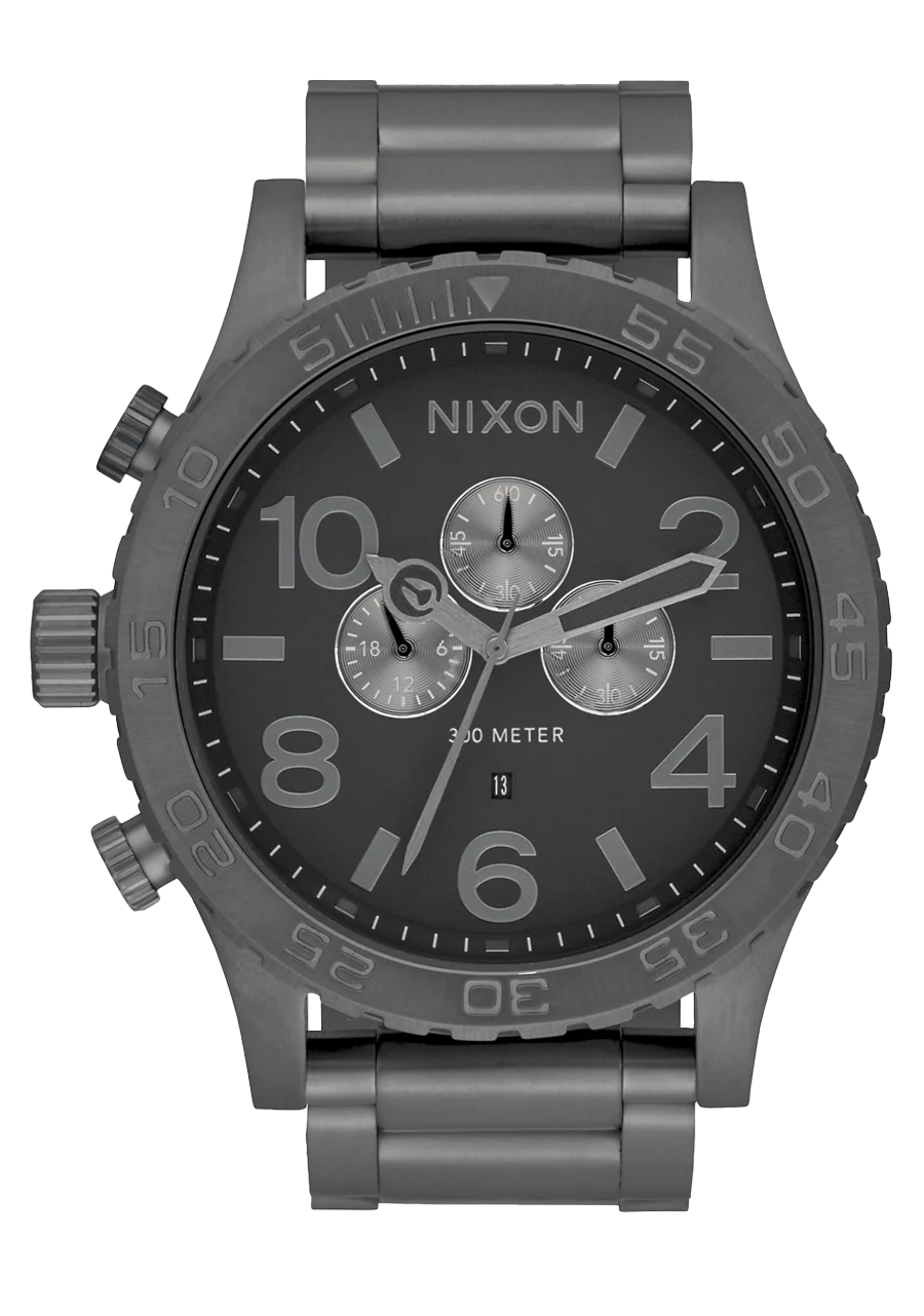 Nixon Mens 51-30 Chronograph Watch -  All Gunmetal