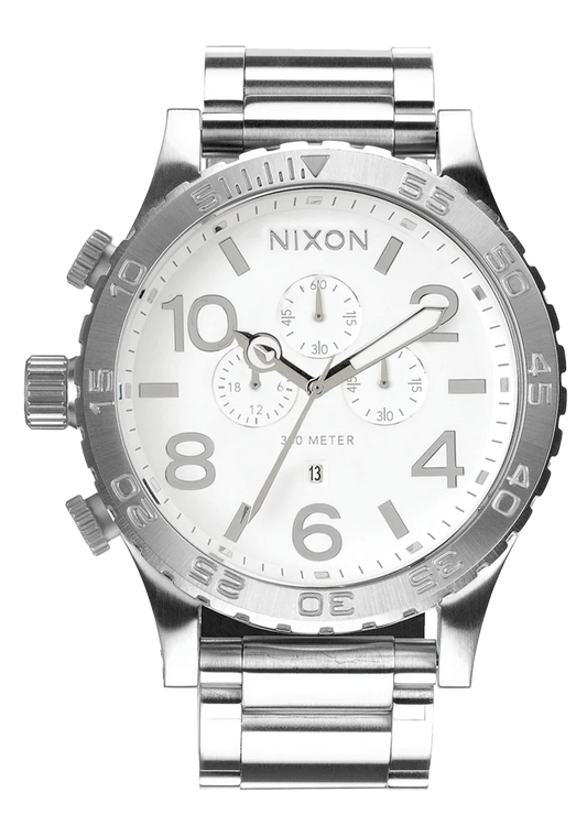Nixon Mens 51-30 Chronograph Watch - High Polish / White
