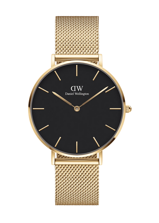 Daniel Wellington Petite Evergold 28mm Gold Black DW00100349 Watch