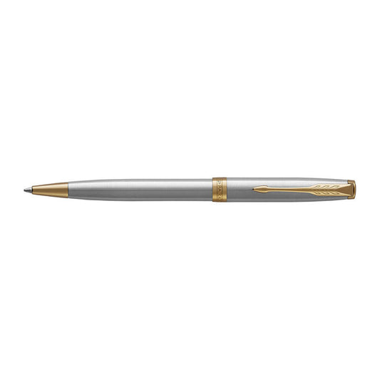 Parker Sonnet Stainless Steel Gold Trim Ballpoint Pen