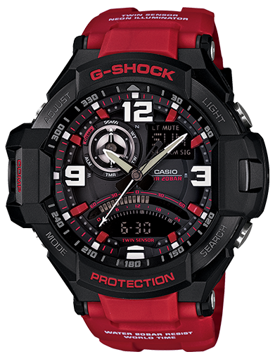 G-Shock Gravitymaster Twin Sensor GA-1000-4B Black/Red