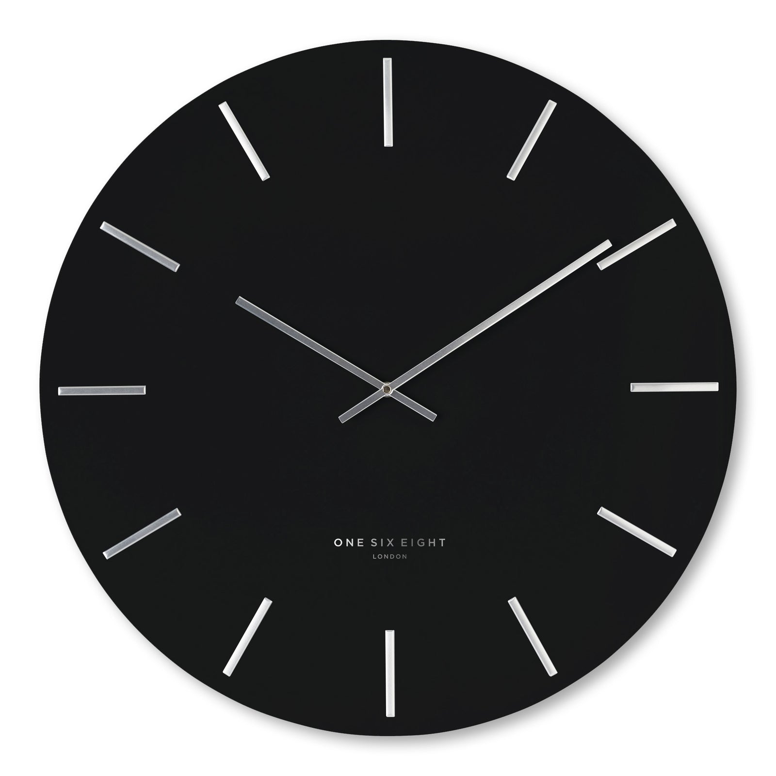 One Six Eight London Luca 40cm Black Silent Wall Clock