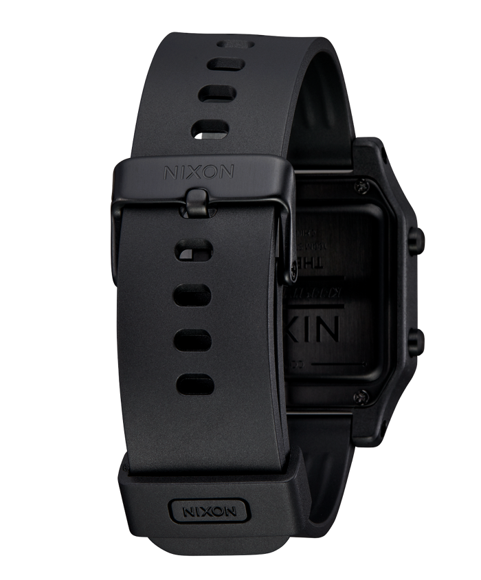 Nixon Mens Staple Recycled Plastic Digital Watch - Black / Positive