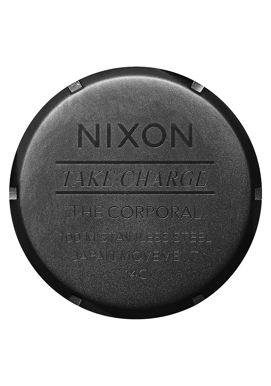 Nixon Mens Corporal Stainless Steel Watch All Black