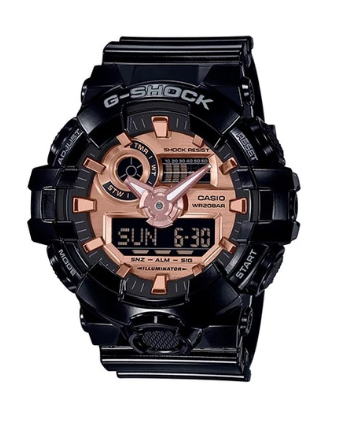 G-Shock GA-700MMC-1A Black/Rose Gold