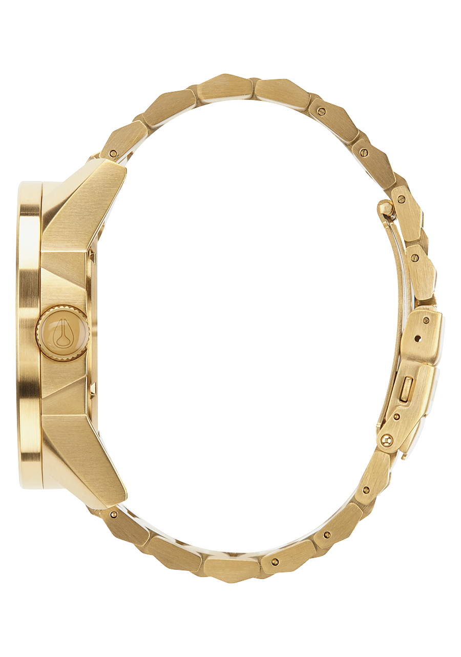 Nixon Mens Corporal Stainless Steel Watch Gold/Indigo