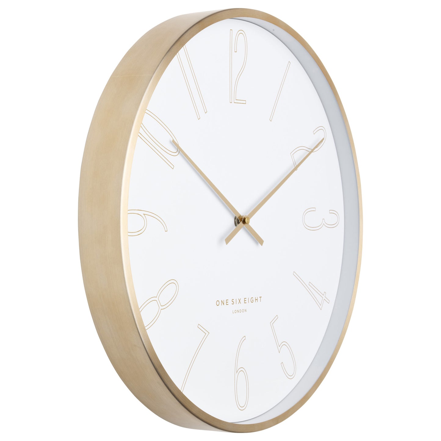 One Six Eight London Astrid 40cm White Silent Wall Clock