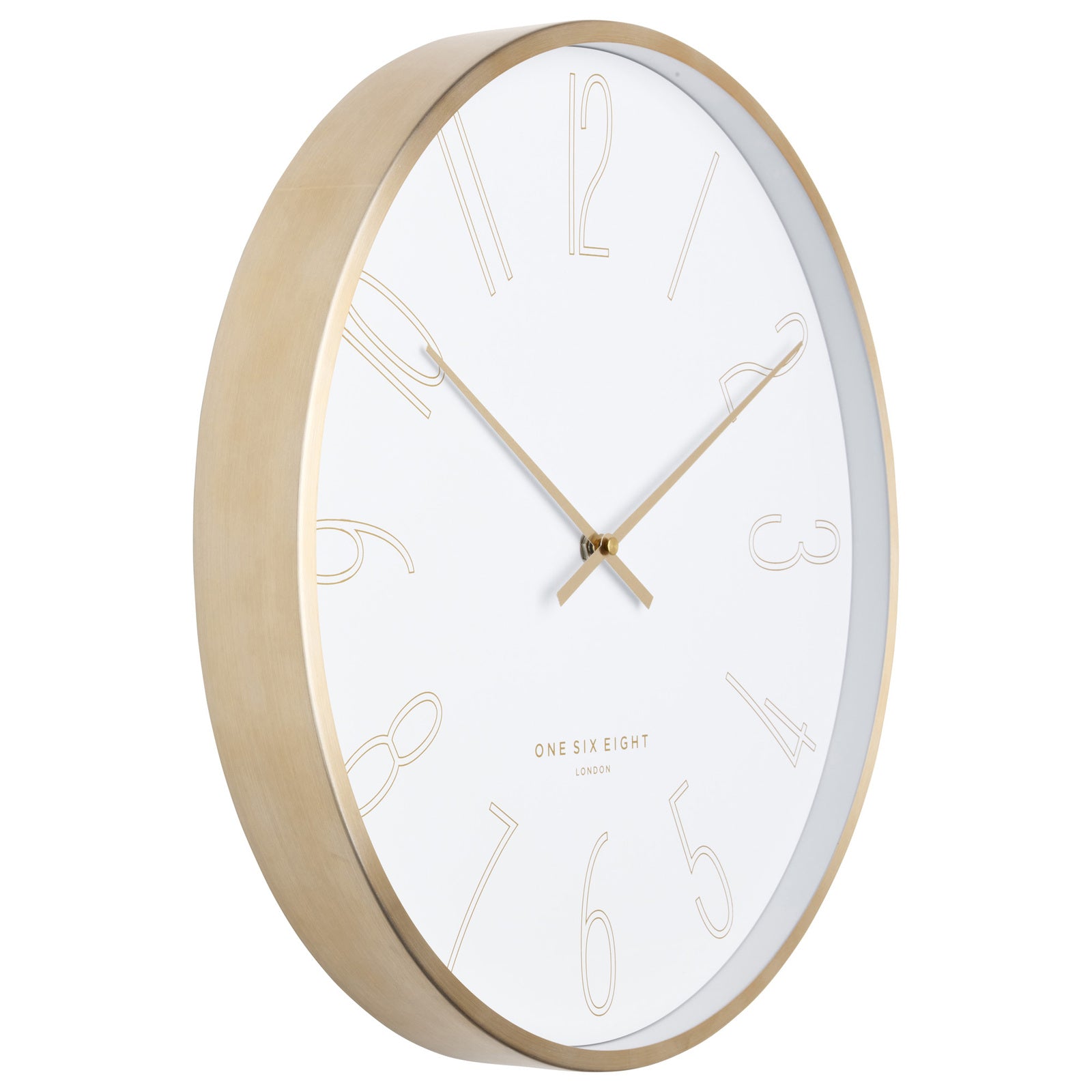 One Six Eight London Astrid 40cm White Silent Wall Clock