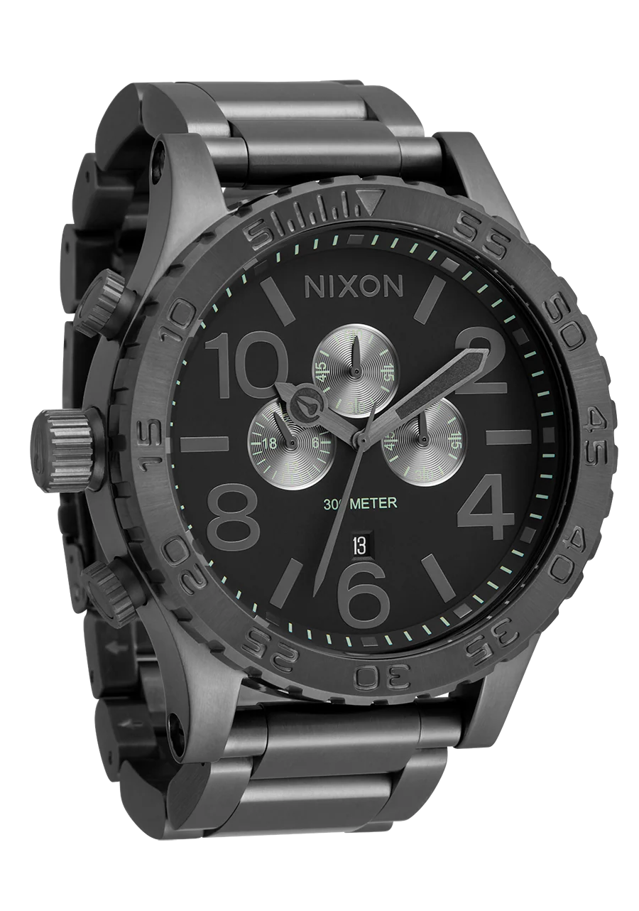 Nixon Mens 51-30 Chronograph Watch -  All Gunmetal