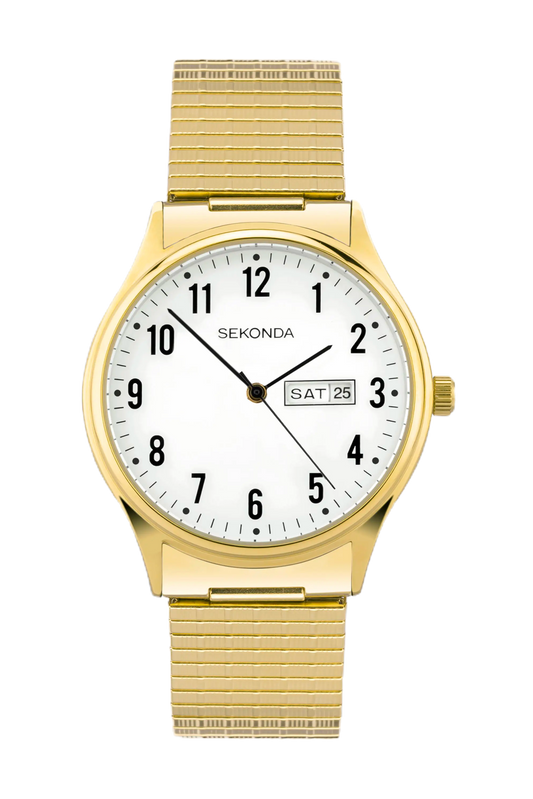 Sekonda Easy Reader Ladies Watch | Gold Alloy Case & Stainless Steel Expander