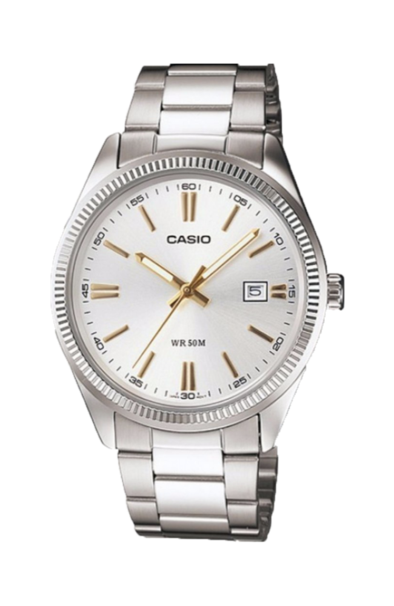 Casio WR 50M Analog Watch MTP-1302D-7A2 Silver