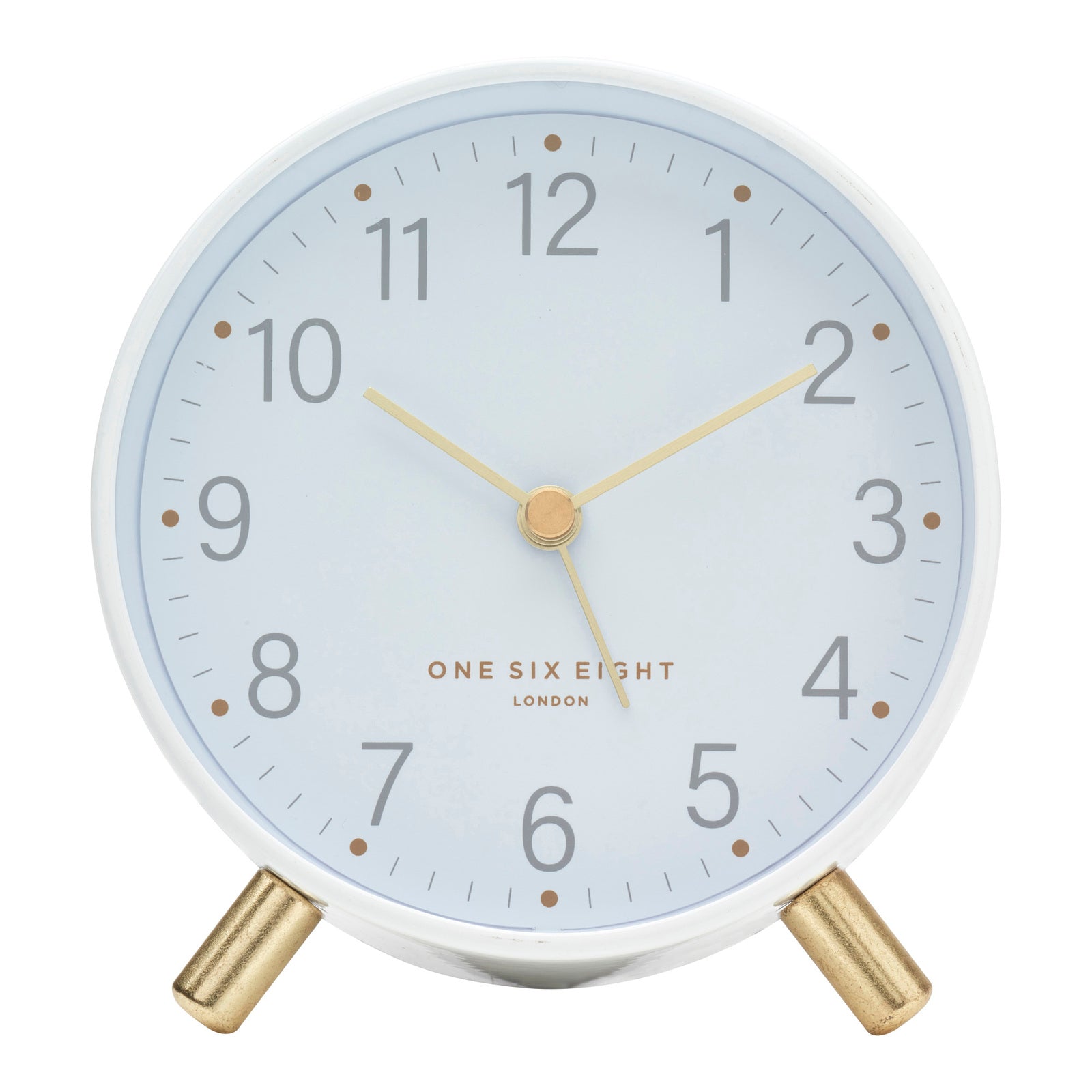 One Six Eight London Maisie White Alarm Clock